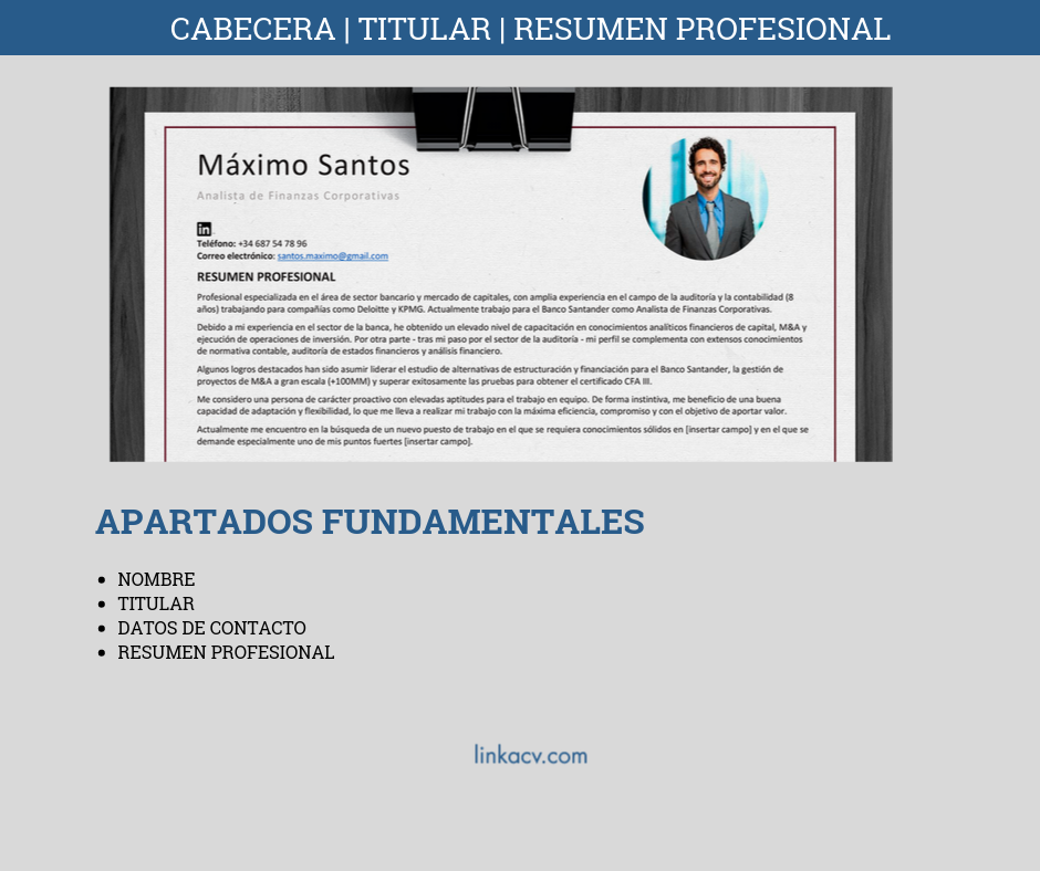 Resumen Profesional CV